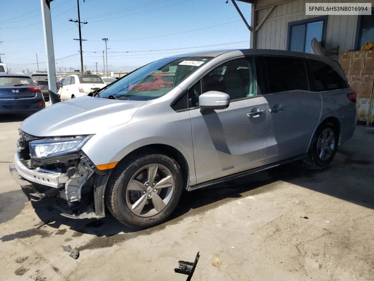 2022 Honda Odyssey Ex VIN: 5FNRL6H53NB016994 Lot: 64306425