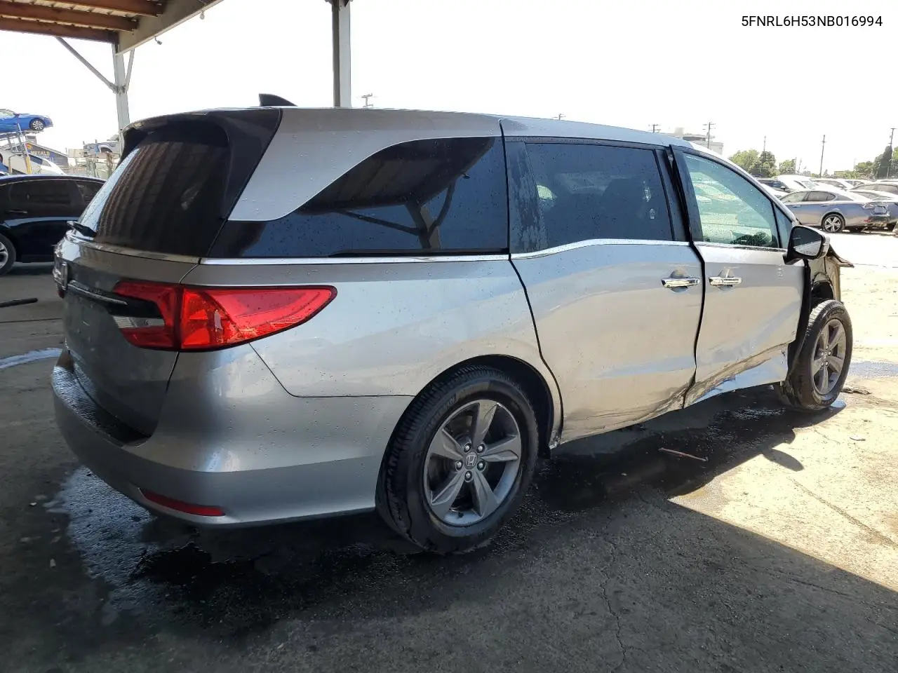 2022 Honda Odyssey Ex VIN: 5FNRL6H53NB016994 Lot: 64306425