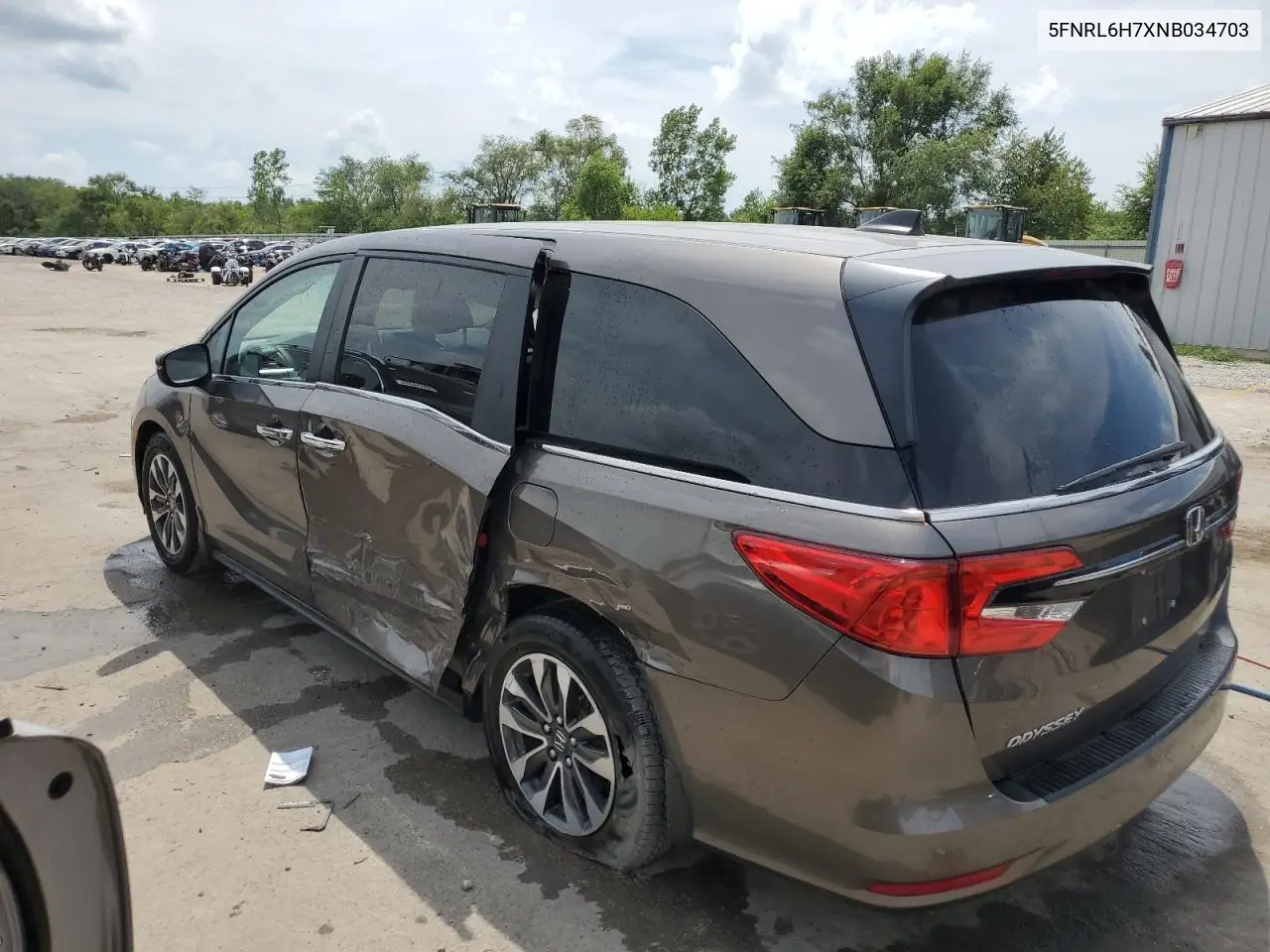 2022 Honda Odyssey Exl VIN: 5FNRL6H7XNB034703 Lot: 64338705