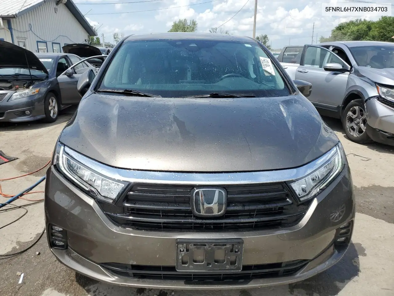 2022 Honda Odyssey Exl VIN: 5FNRL6H7XNB034703 Lot: 64338705