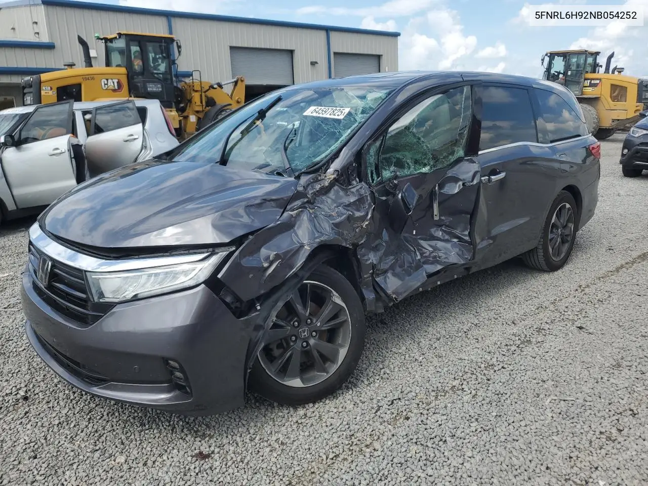 2022 Honda Odyssey Elite VIN: 5FNRL6H92NB054252 Lot: 64597825