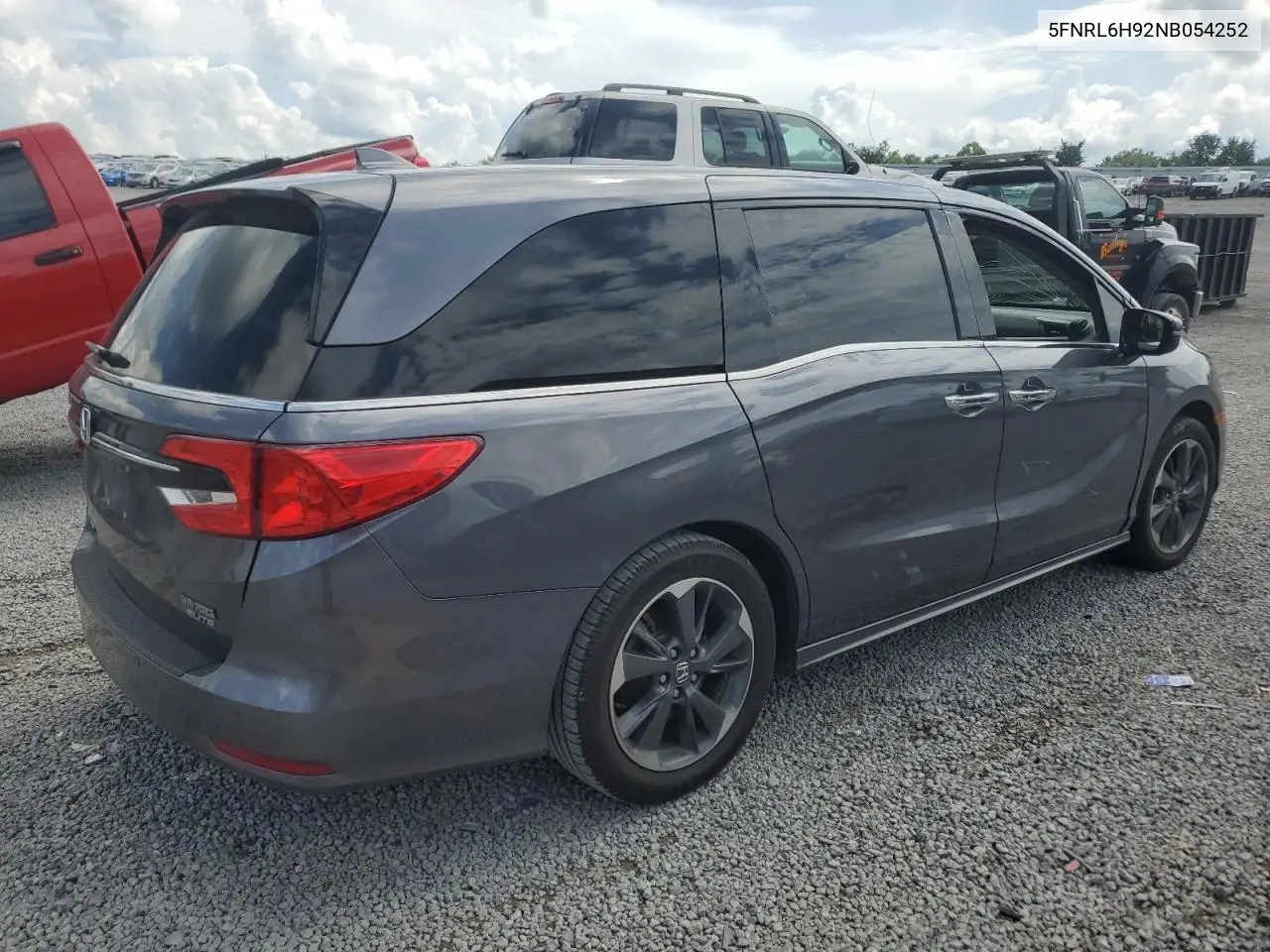 2022 Honda Odyssey Elite VIN: 5FNRL6H92NB054252 Lot: 64597825