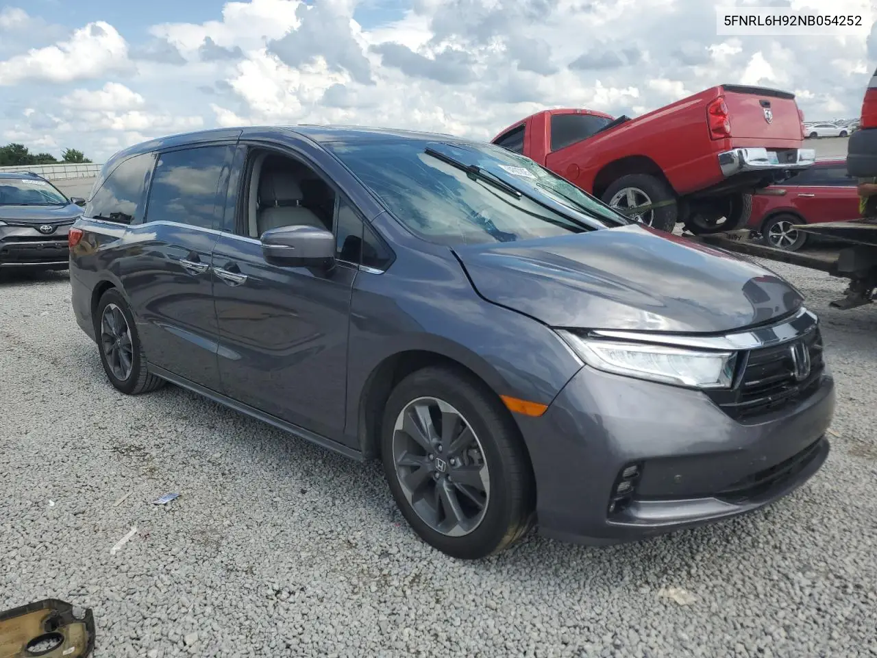 2022 Honda Odyssey Elite VIN: 5FNRL6H92NB054252 Lot: 64597825