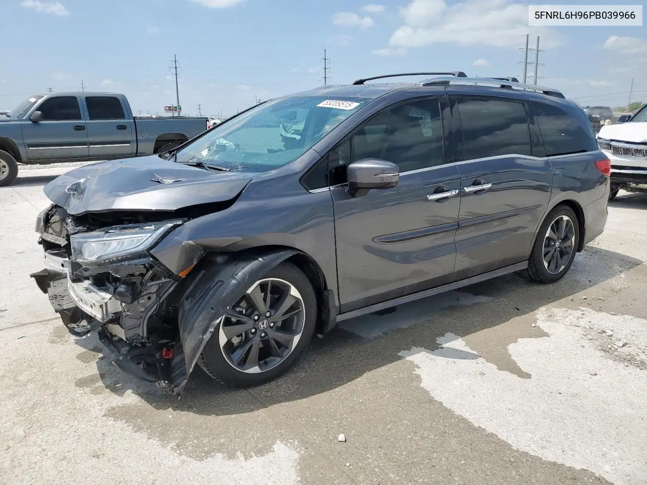 2023 Honda Odyssey Elite VIN: 5FNRL6H96PB039966 Lot: 53209515