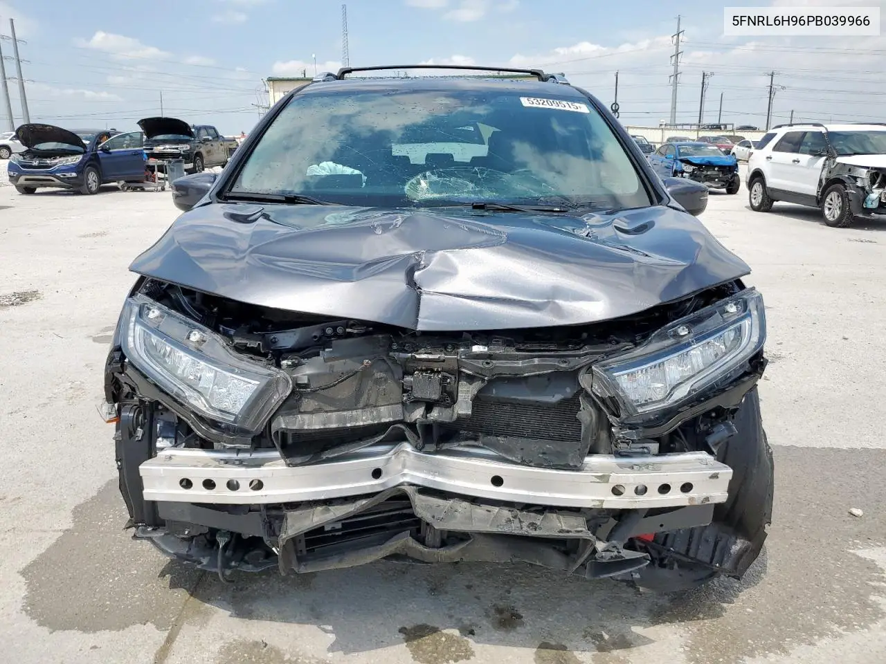 2023 Honda Odyssey Elite VIN: 5FNRL6H96PB039966 Lot: 53209515
