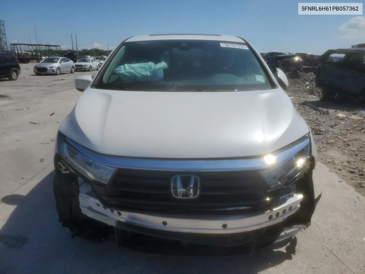 2023 Honda Odyssey Exl VIN: 5FNRL6H61PB057362 Lot: 56707355