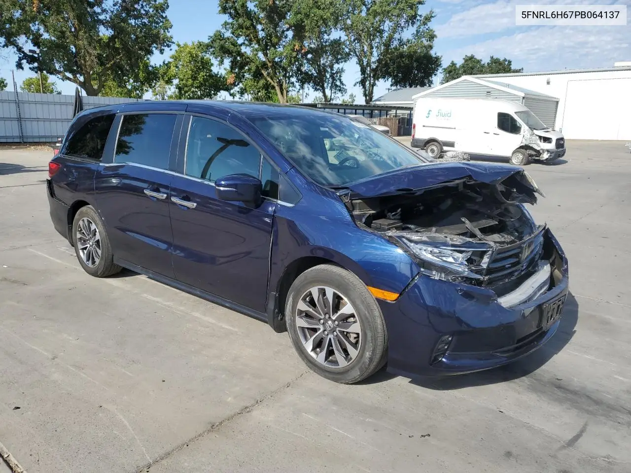 2023 Honda Odyssey Exl VIN: 5FNRL6H67PB064137 Lot: 63163385