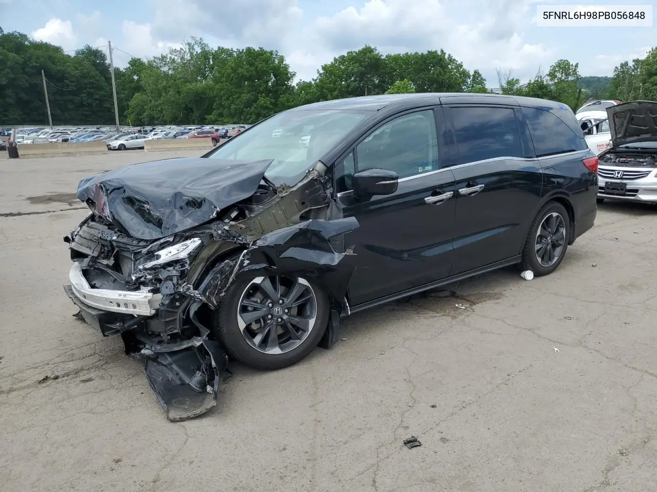 2023 Honda Odyssey Elite VIN: 5FNRL6H98PB056848 Lot: 63215225
