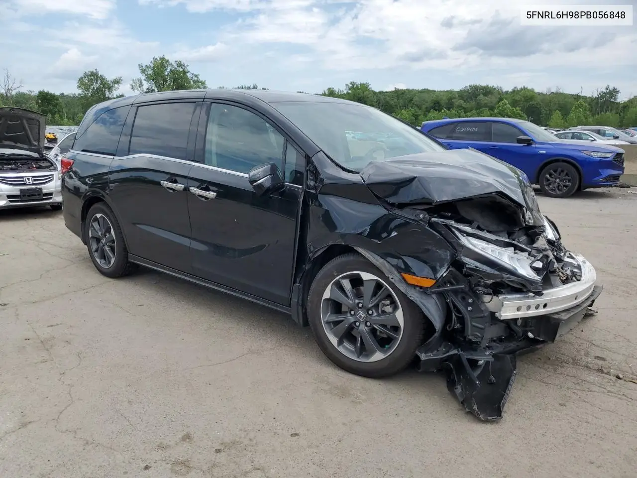 2023 Honda Odyssey Elite VIN: 5FNRL6H98PB056848 Lot: 63215225