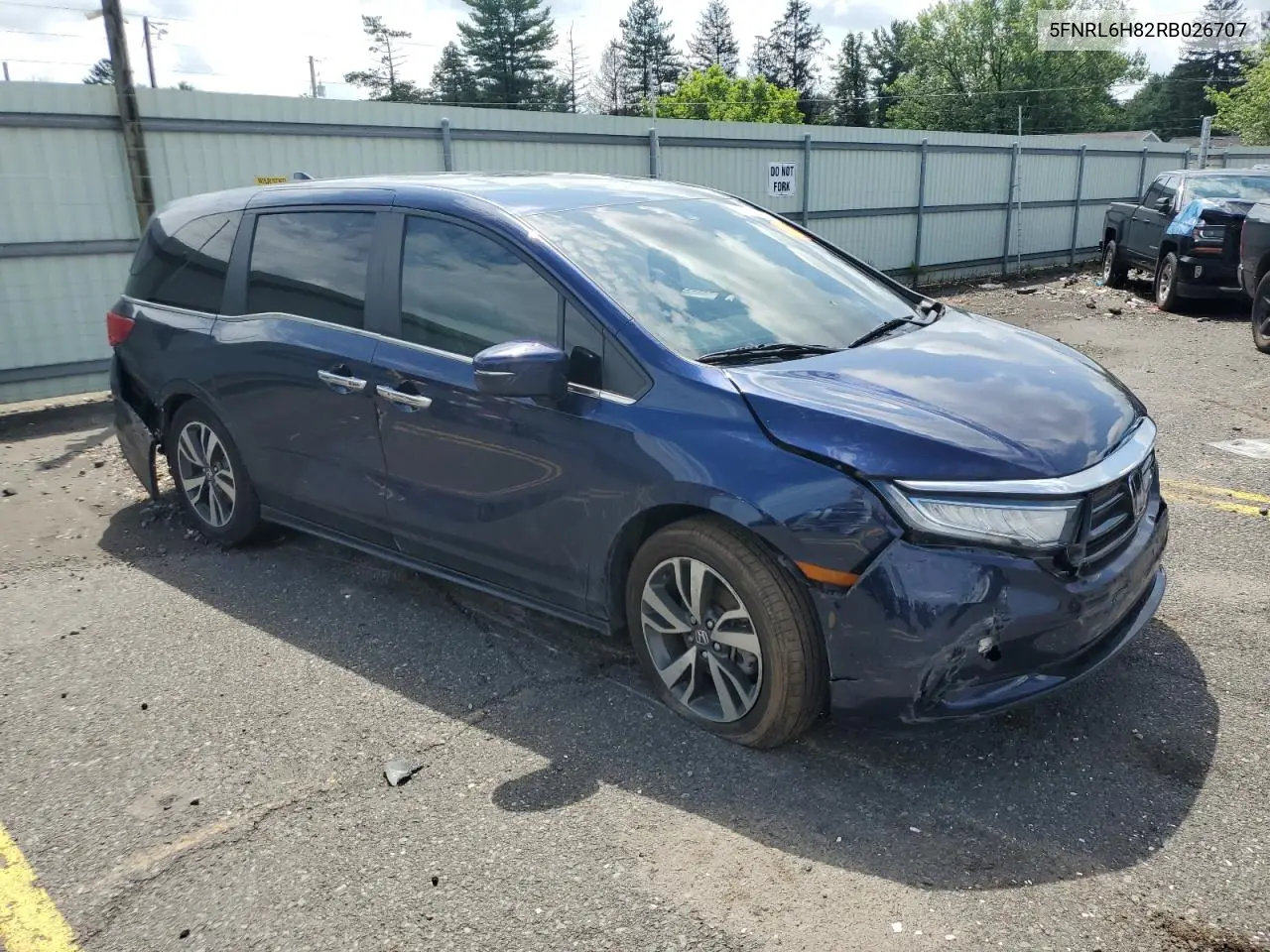 2024 Honda Odyssey Touring VIN: 5FNRL6H82RB026707 Lot: 60662075