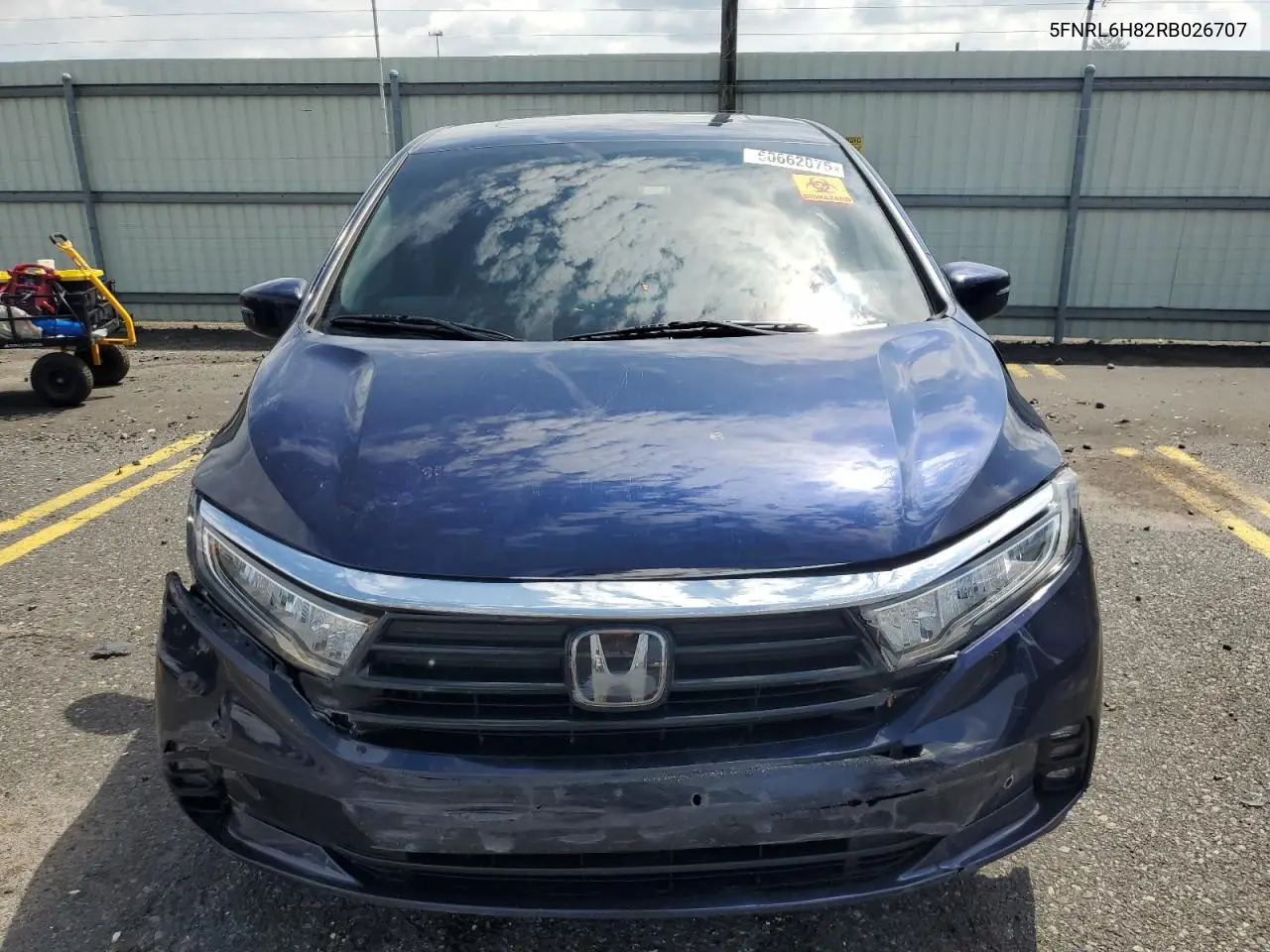 2024 Honda Odyssey Touring VIN: 5FNRL6H82RB026707 Lot: 60662075