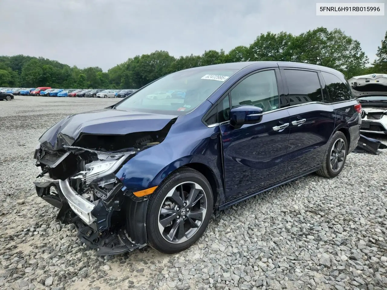 2024 Honda Odyssey Elite VIN: 5FNRL6H91RB015996 Lot: 62472995