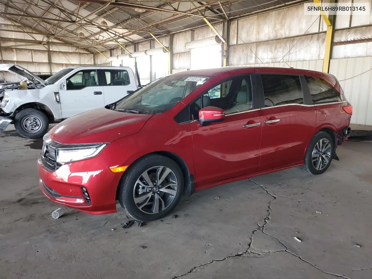 2024 Honda Odyssey Touring VIN: 5FNRL6H89RB013145 Lot: 63103125