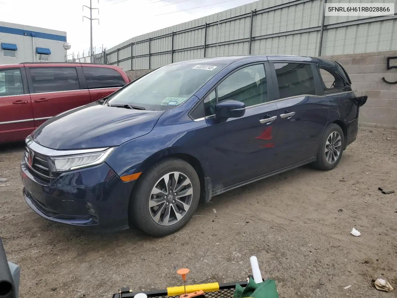 2024 Honda Odyssey Exl VIN: 5FNRL6H61RB028866 Lot: 63203745