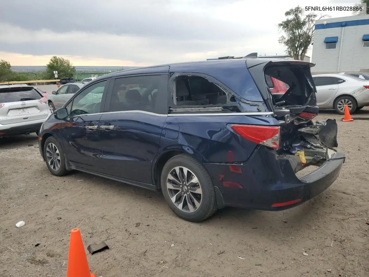 2024 Honda Odyssey Exl VIN: 5FNRL6H61RB028866 Lot: 63203745