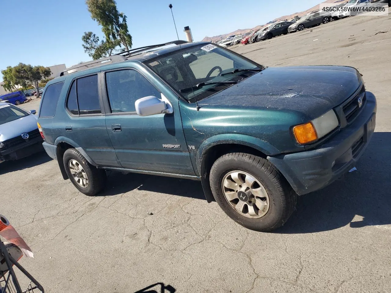 1998 Honda Passport Ex VIN: 4S6CK58W6W4403286 Lot: 70248784