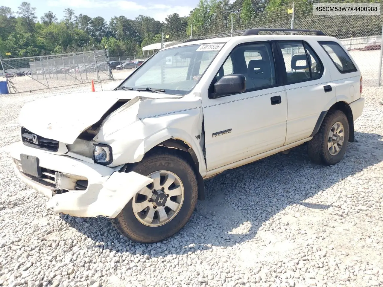 1999 Honda Passport Ex VIN: 4S6CM58W7X4400988 Lot: 53679805
