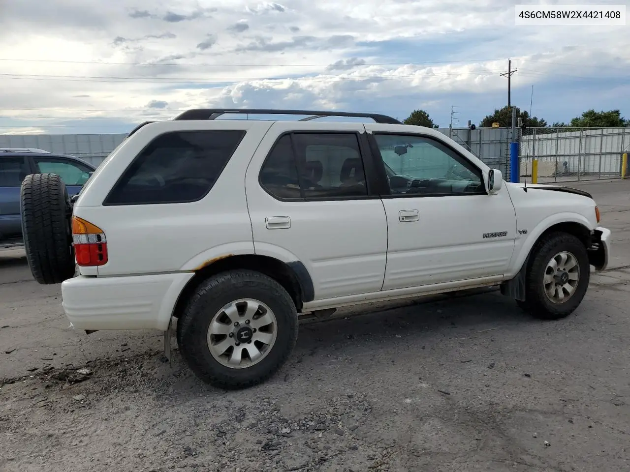 1999 Honda Passport Ex VIN: 4S6CM58W2X4421408 Lot: 63278385