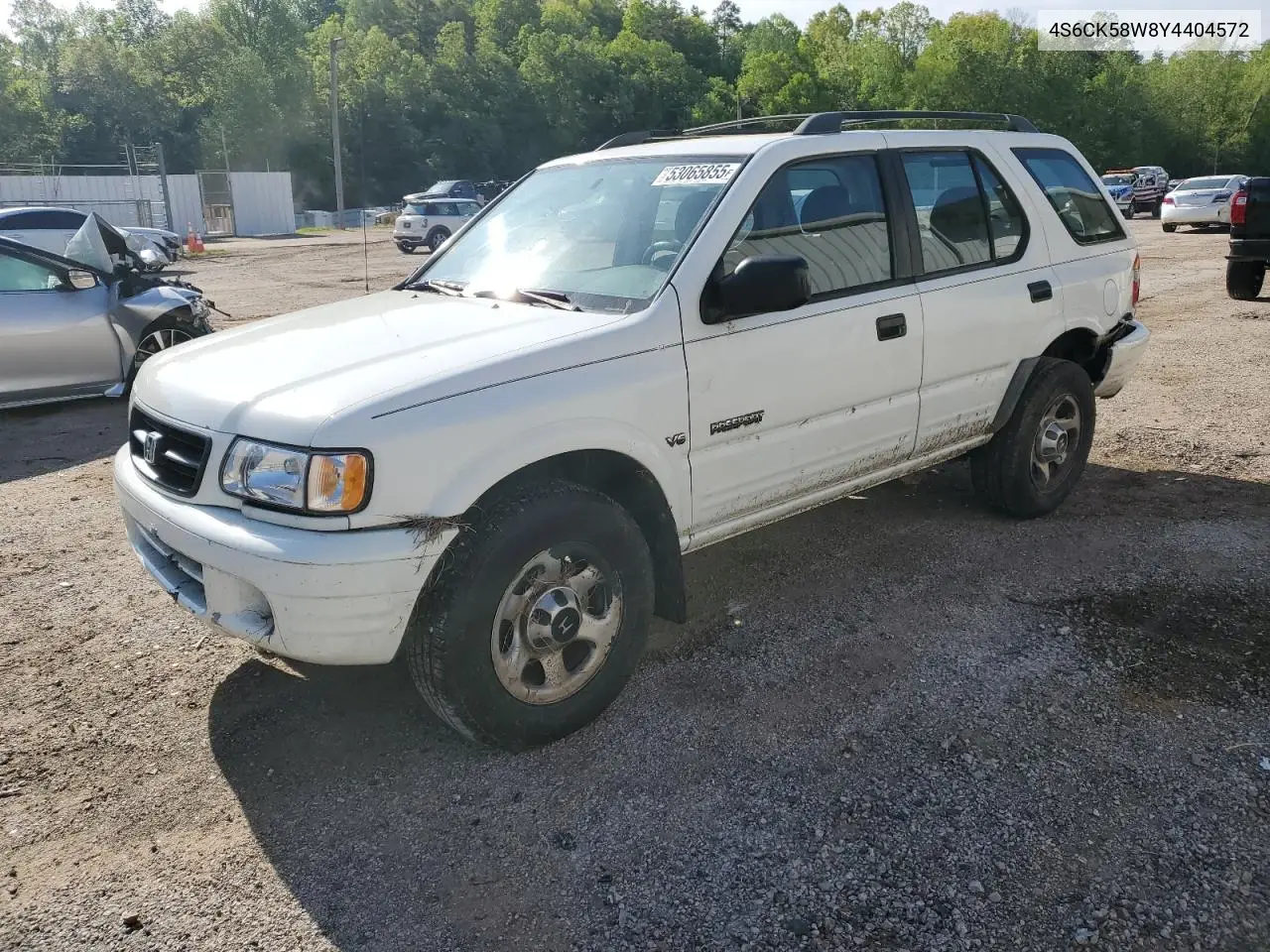 2000 Honda Passport Ex VIN: 4S6CK58W8Y4404572 Lot: 53065855