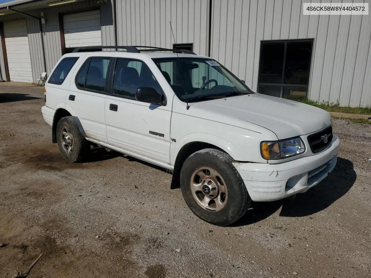2000 Honda Passport Ex VIN: 4S6CK58W8Y4404572 Lot: 53065855