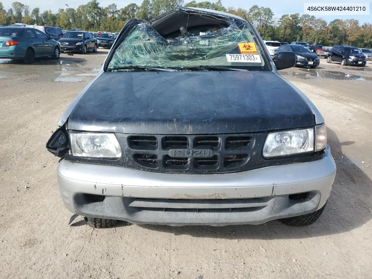 2002 Honda Passport Ex VIN: 4S6CK58W424401210 Lot: 75971303