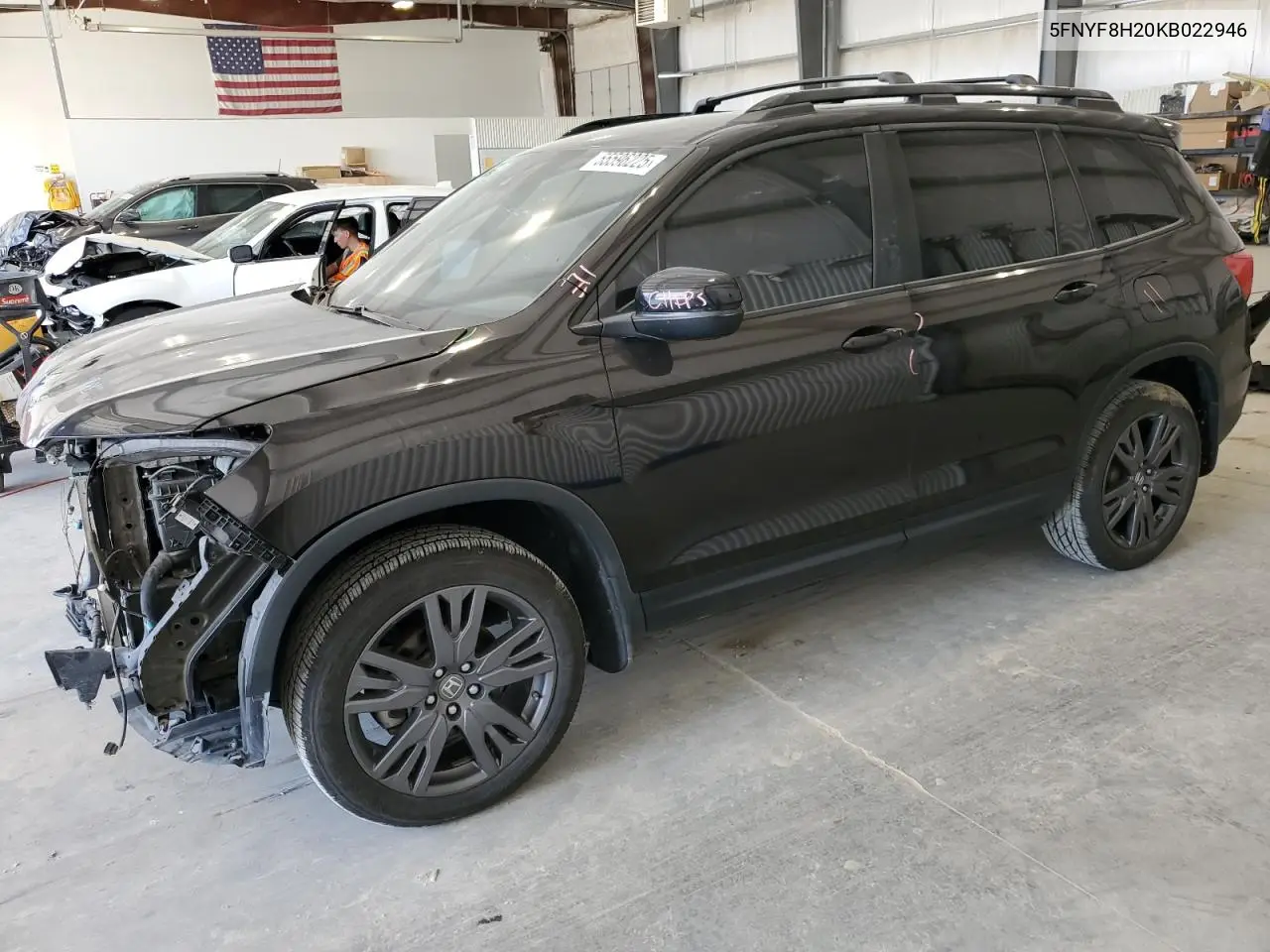 2019 Honda Passport Sport VIN: 5FNYF8H20KB022946 Lot: 55596225