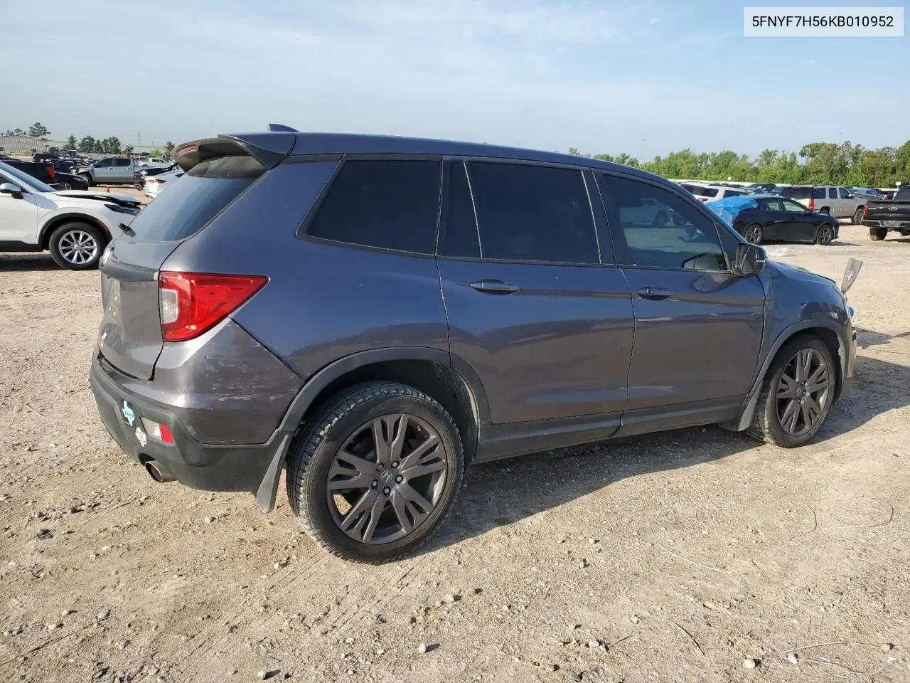 2019 Honda Passport Exl VIN: 5FNYF7H56KB010952 Lot: 55980755