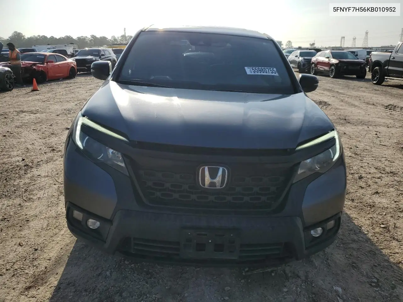 2019 Honda Passport Exl VIN: 5FNYF7H56KB010952 Lot: 55980755