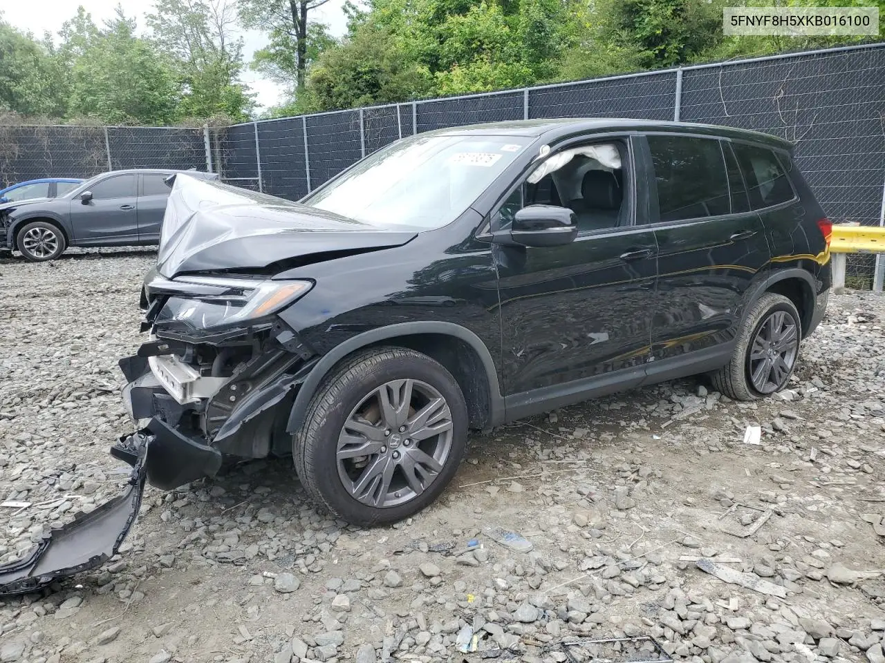 2019 Honda Passport Exl VIN: 5FNYF8H5XKB016100 Lot: 56113375