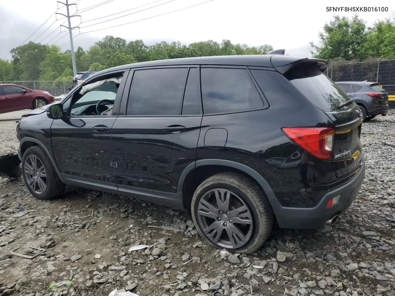 2019 Honda Passport Exl VIN: 5FNYF8H5XKB016100 Lot: 56113375