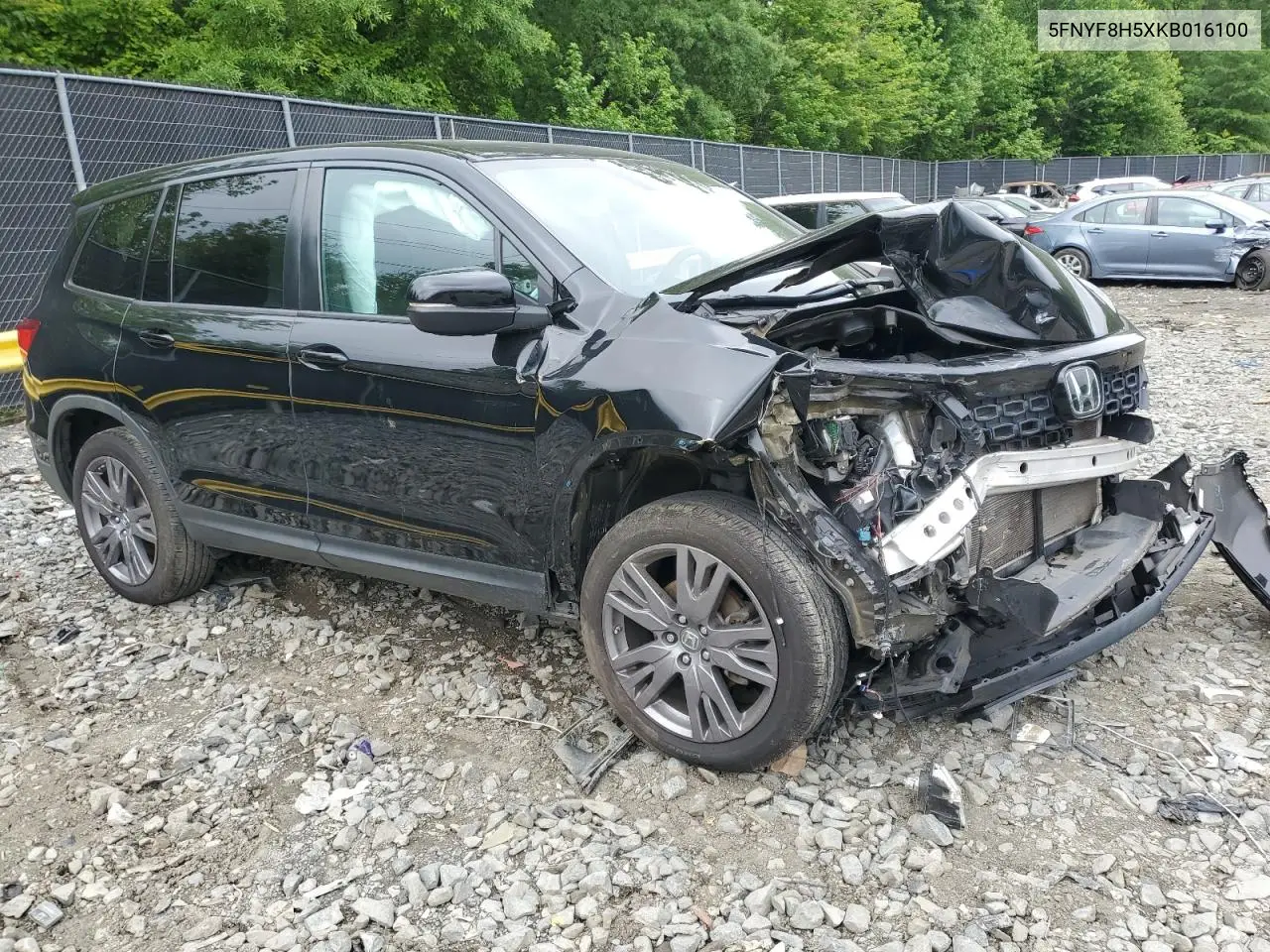 2019 Honda Passport Exl VIN: 5FNYF8H5XKB016100 Lot: 56113375