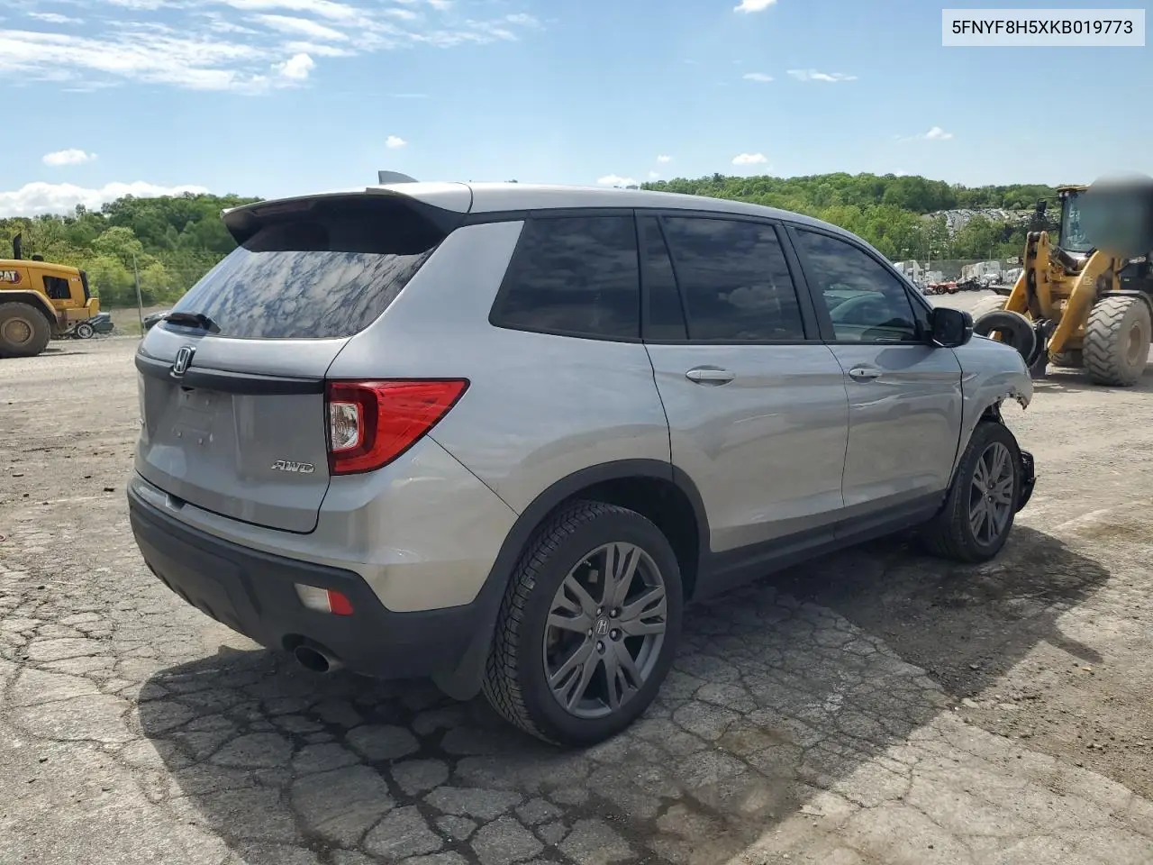 2019 Honda Passport Exl VIN: 5FNYF8H5XKB019773 Lot: 56115105