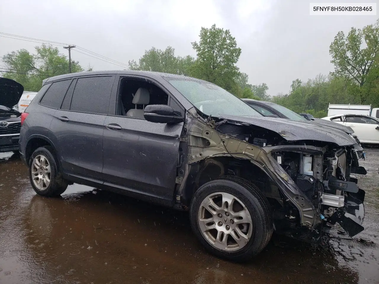 2019 Honda Passport Exl VIN: 5FNYF8H50KB028465 Lot: 56160545