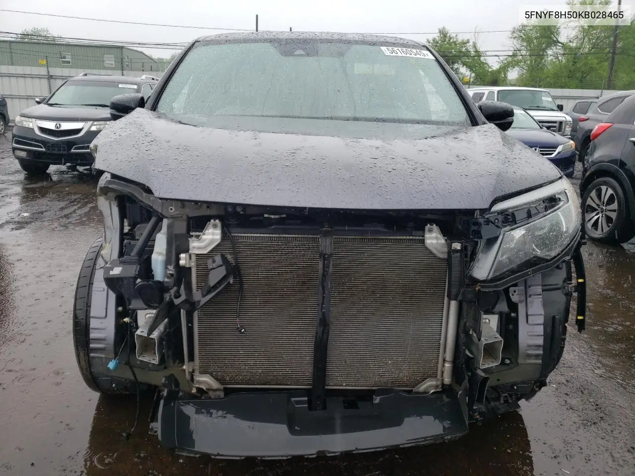2019 Honda Passport Exl VIN: 5FNYF8H50KB028465 Lot: 56160545