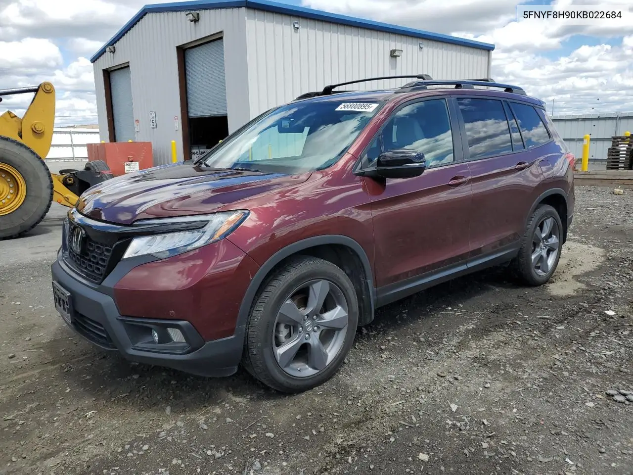 2019 Honda Passport Touring VIN: 5FNYF8H90KB022684 Lot: 56800895