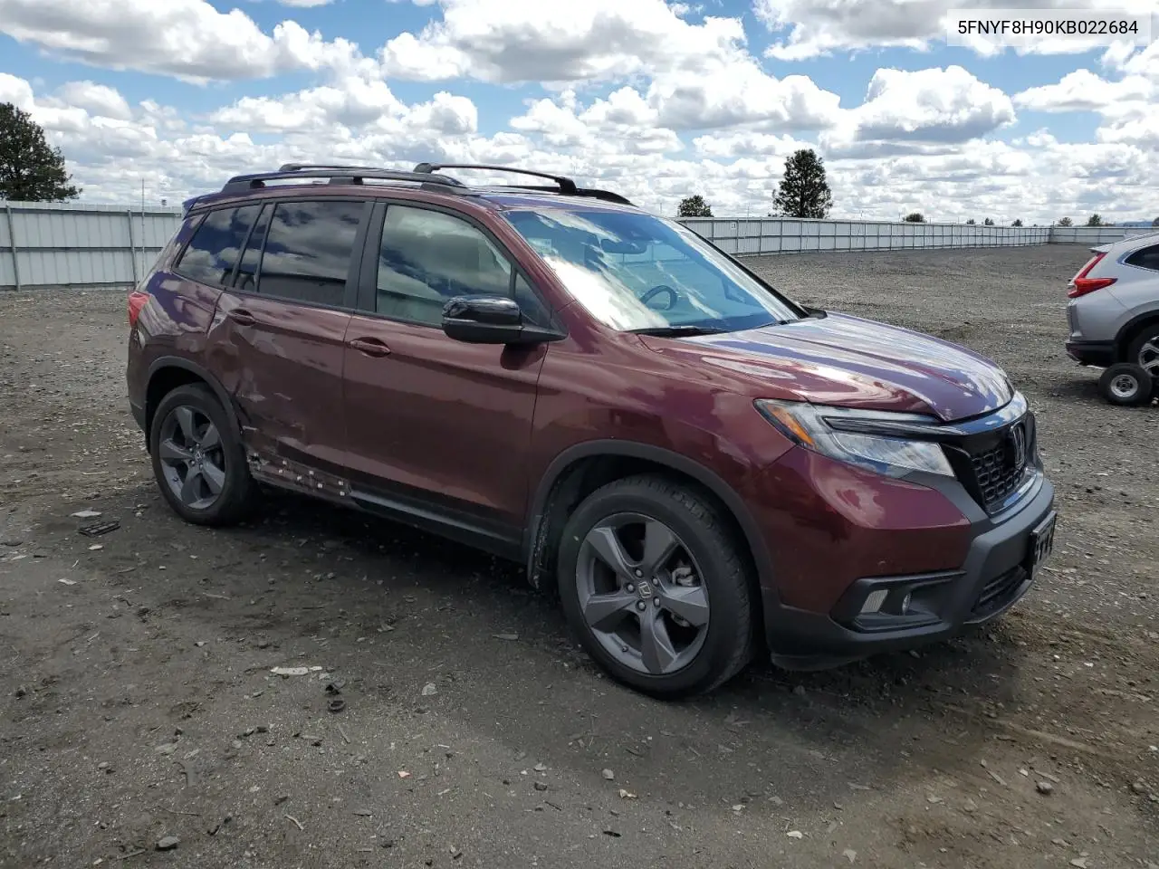 2019 Honda Passport Touring VIN: 5FNYF8H90KB022684 Lot: 56800895