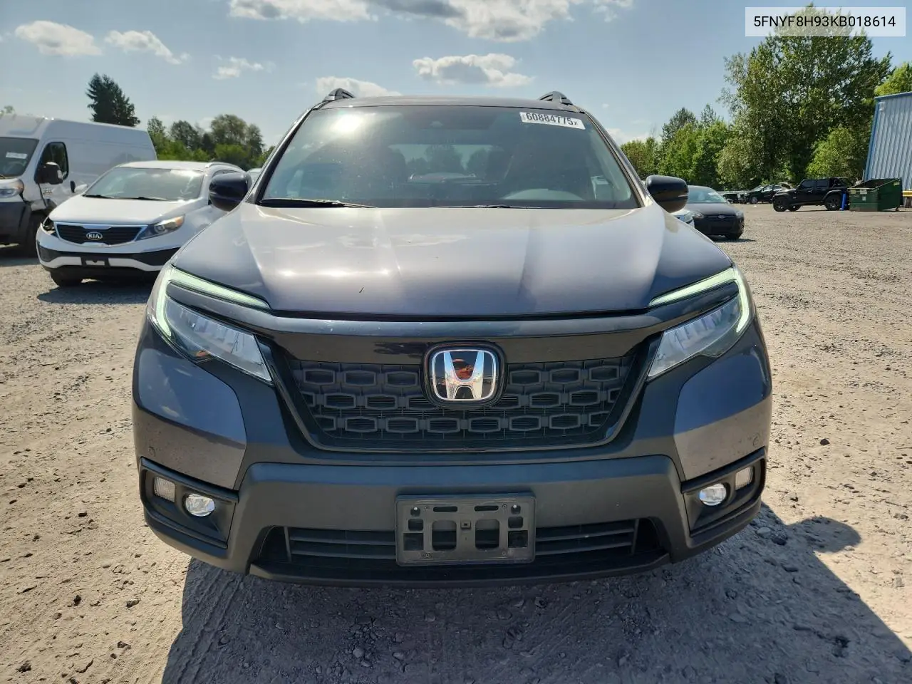 2019 Honda Passport Touring VIN: 5FNYF8H93KB018614 Lot: 60884775