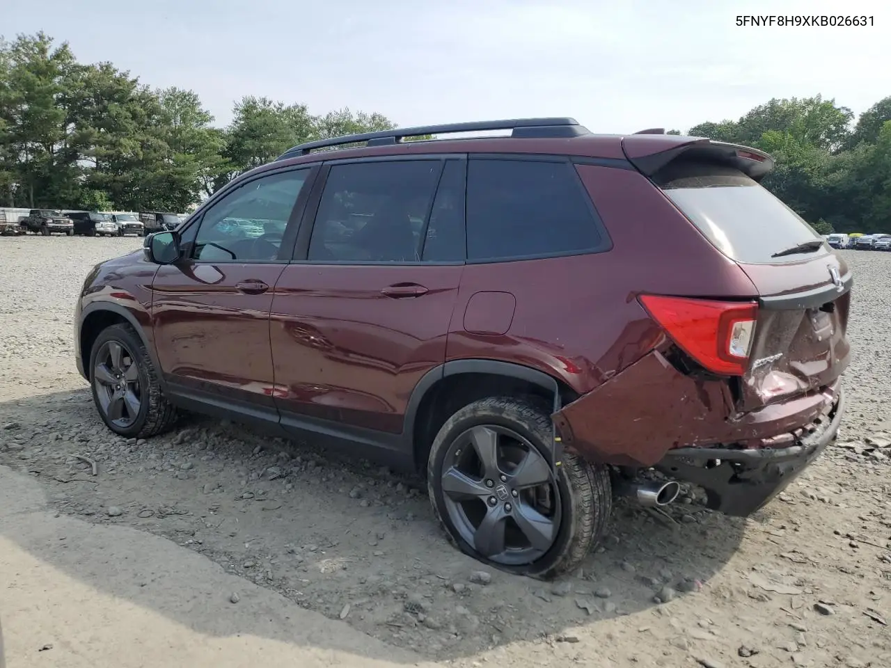 2019 Honda Passport Touring VIN: 5FNYF8H9XKB026631 Lot: 61037545