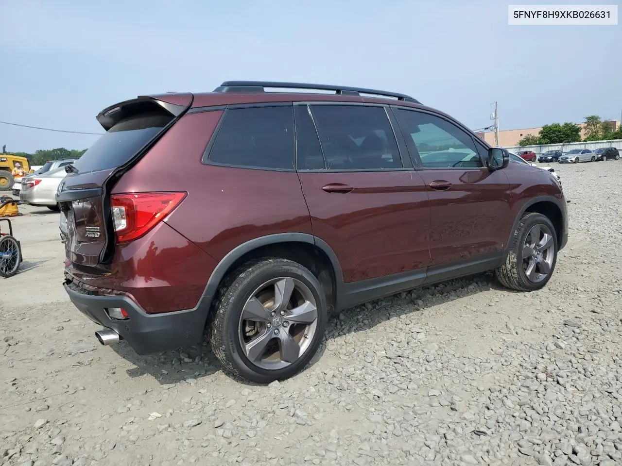 2019 Honda Passport Touring VIN: 5FNYF8H9XKB026631 Lot: 61037545