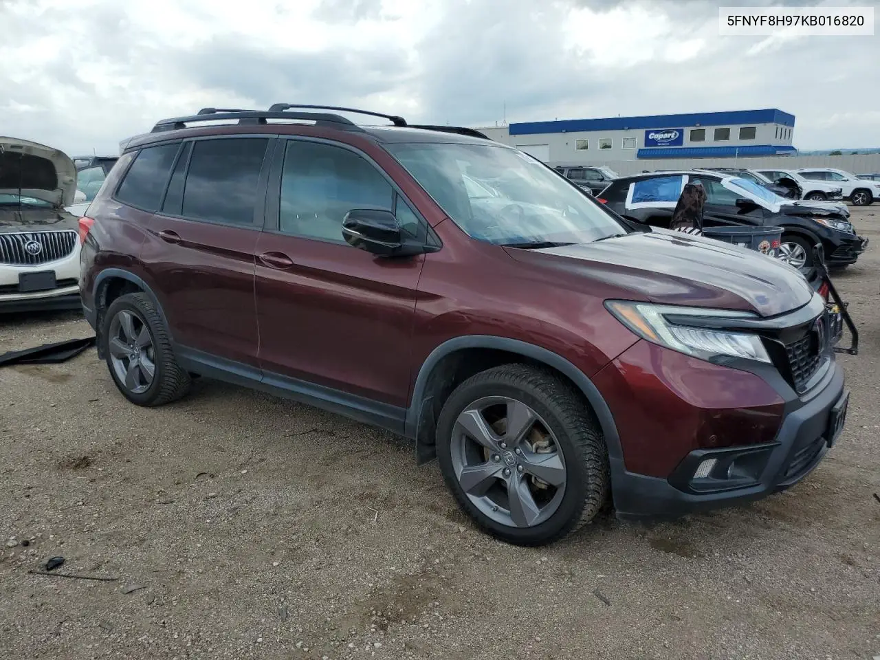 2019 Honda Passport Touring VIN: 5FNYF8H97KB016820 Lot: 61562855