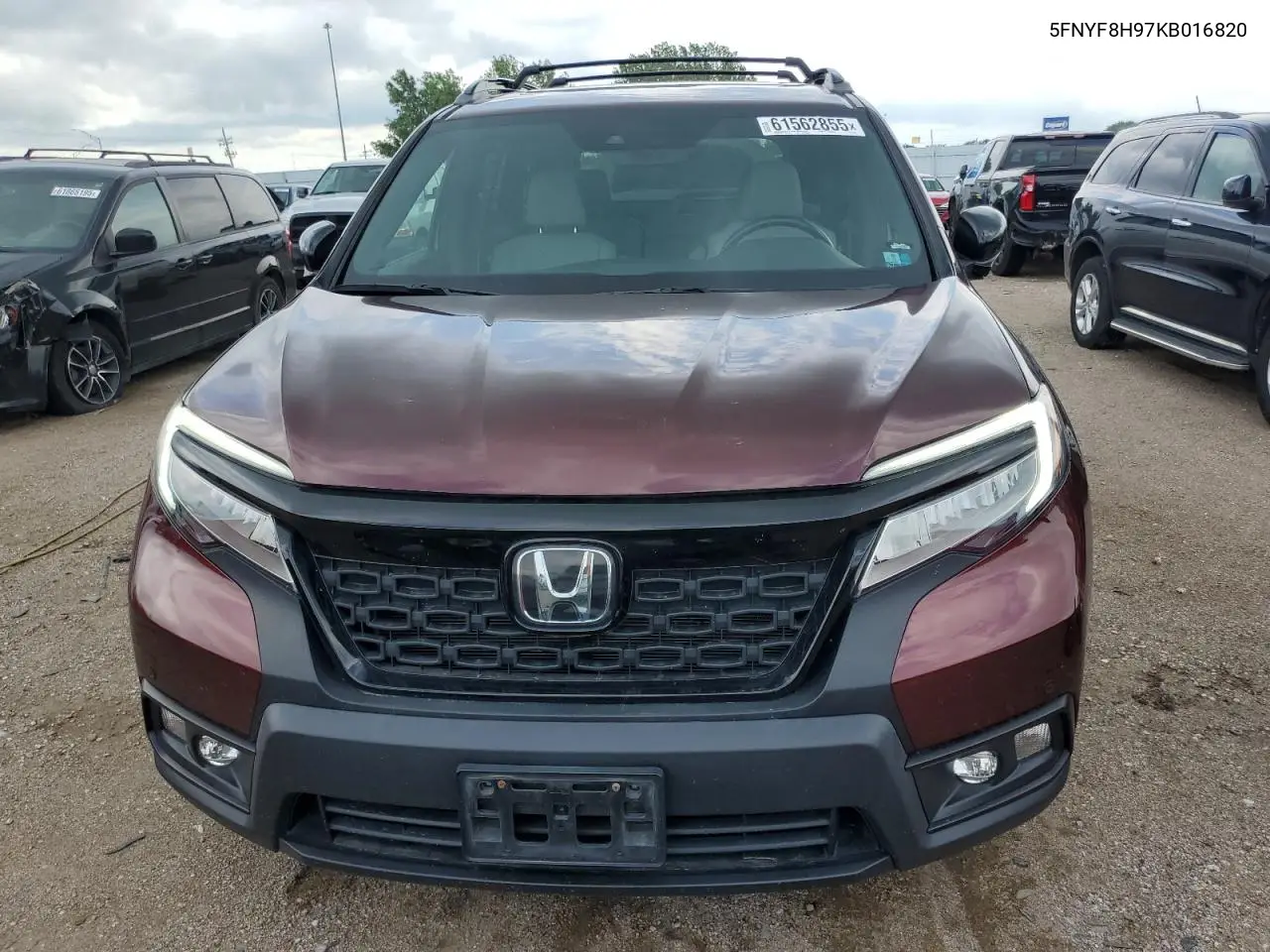 2019 Honda Passport Touring VIN: 5FNYF8H97KB016820 Lot: 61562855