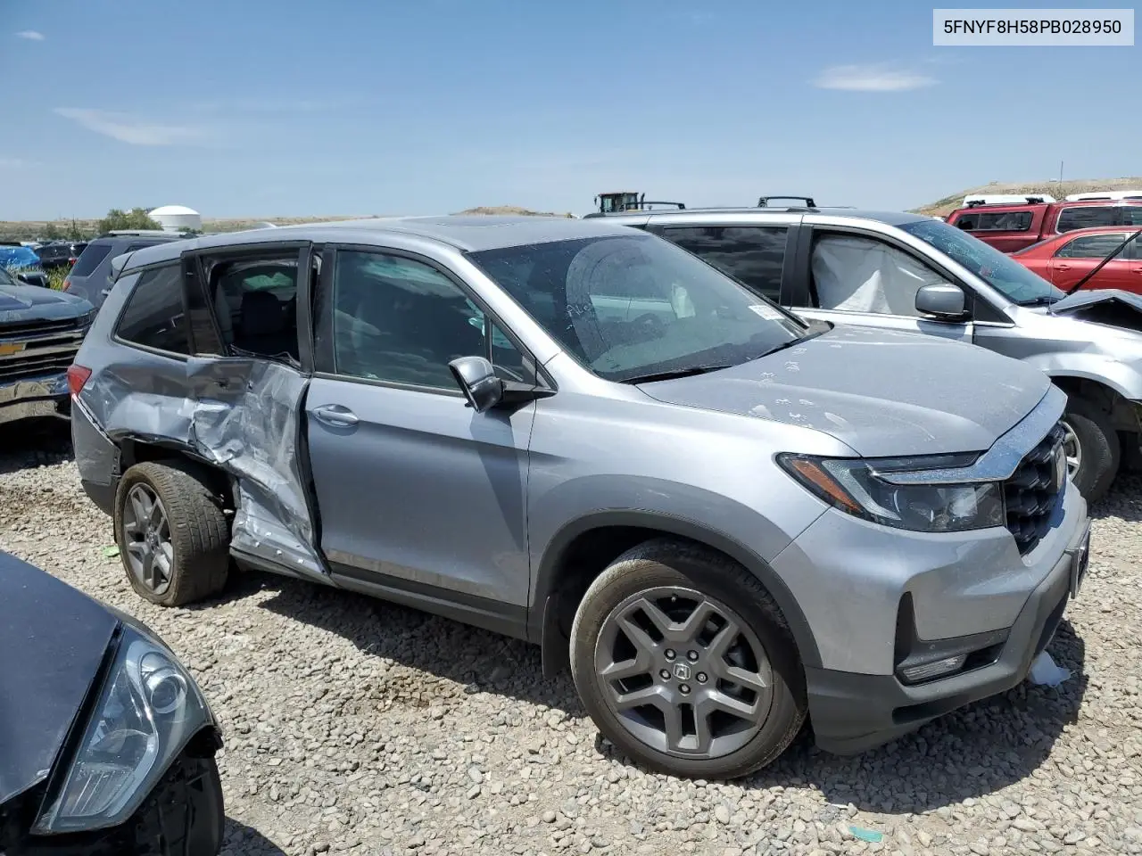 2019 Honda Passport Exl VIN: 5FNYF8H58PB028950 Lot: 62182695