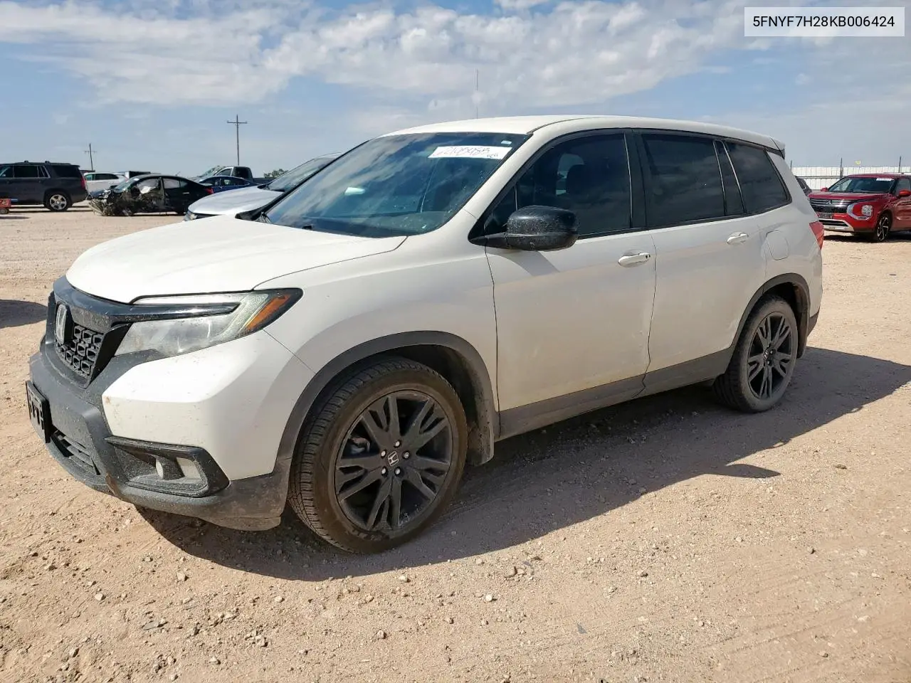 2019 Honda Passport Sport VIN: 5FNYF7H28KB006424 Lot: 62195485