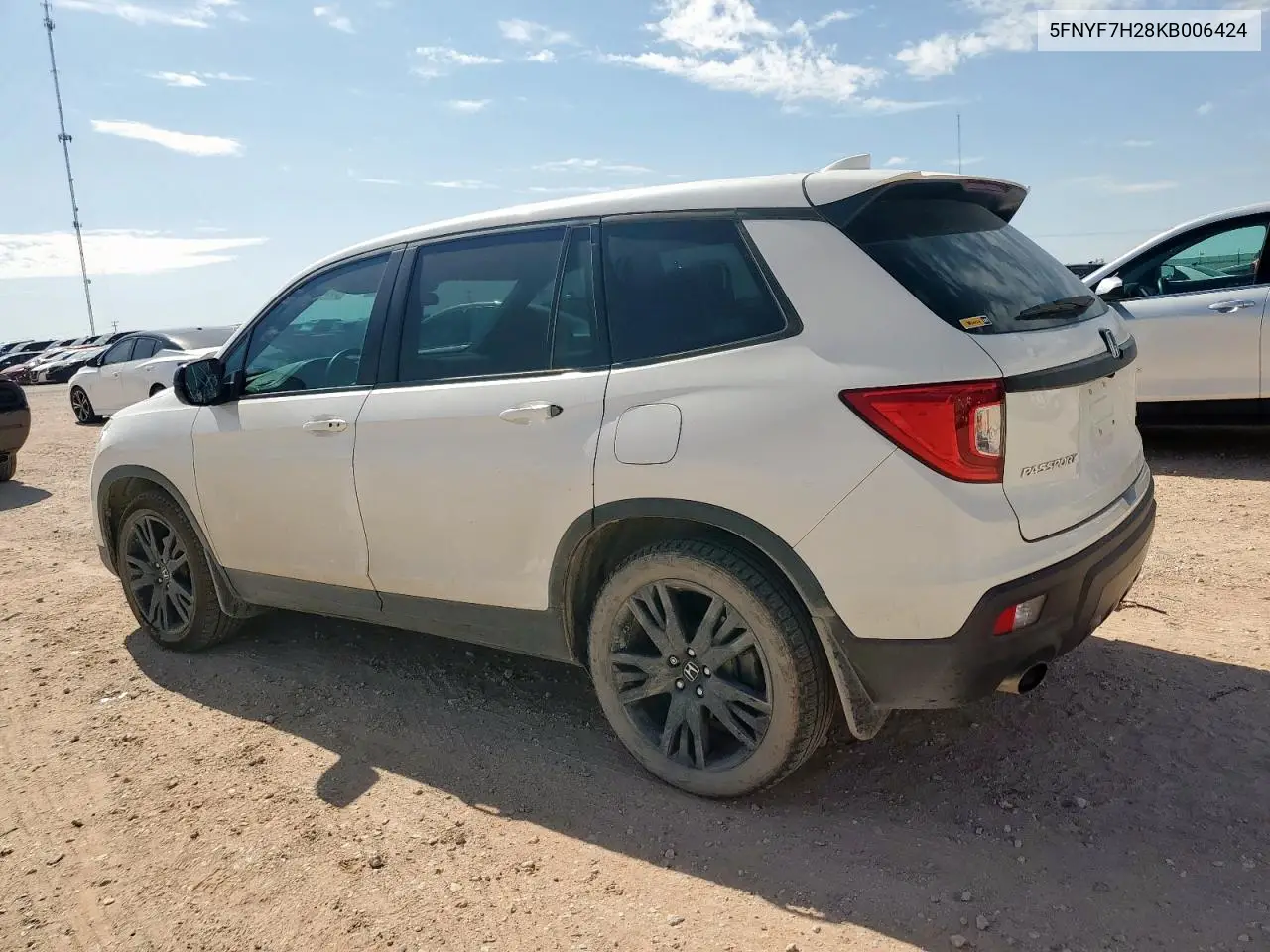 2019 Honda Passport Sport VIN: 5FNYF7H28KB006424 Lot: 62195485