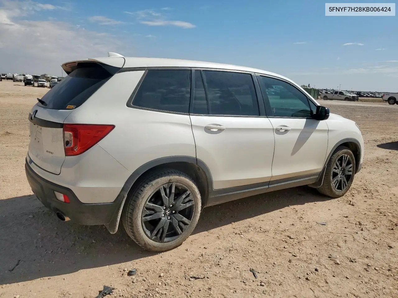 2019 Honda Passport Sport VIN: 5FNYF7H28KB006424 Lot: 62195485