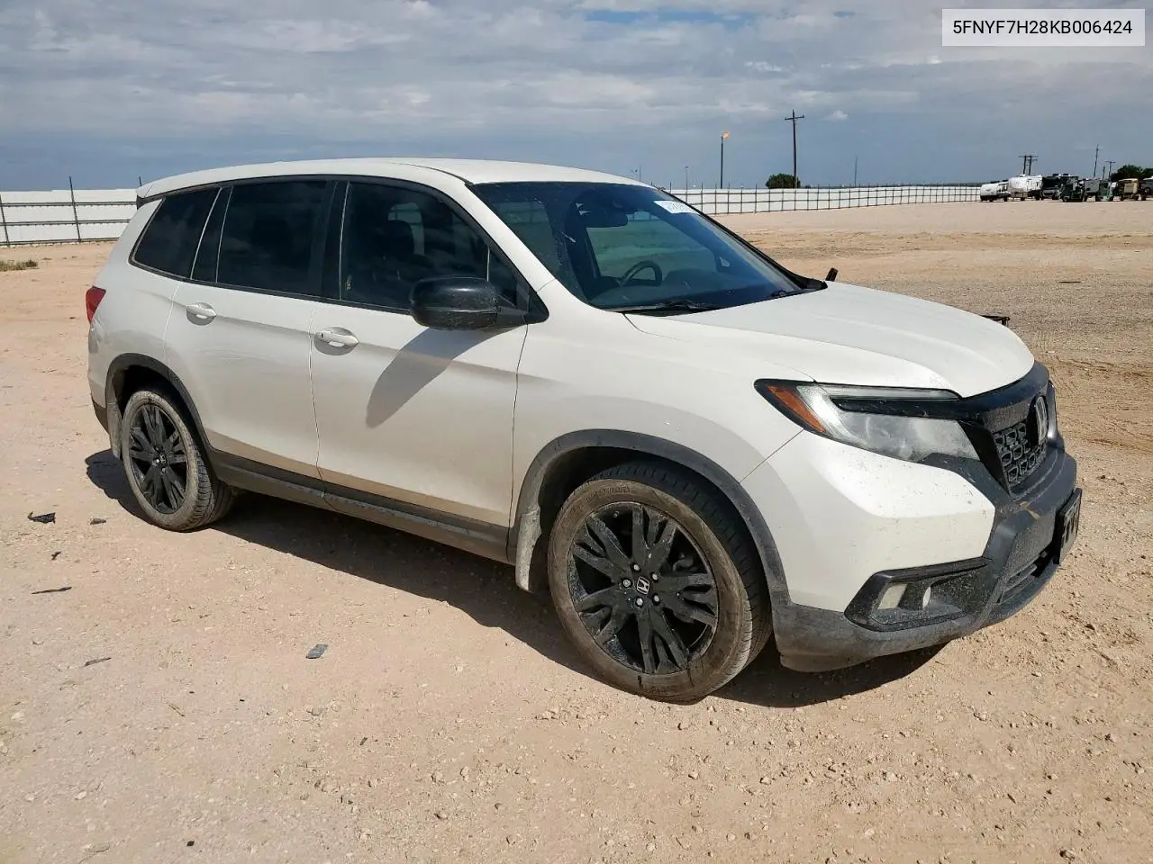2019 Honda Passport Sport VIN: 5FNYF7H28KB006424 Lot: 62195485