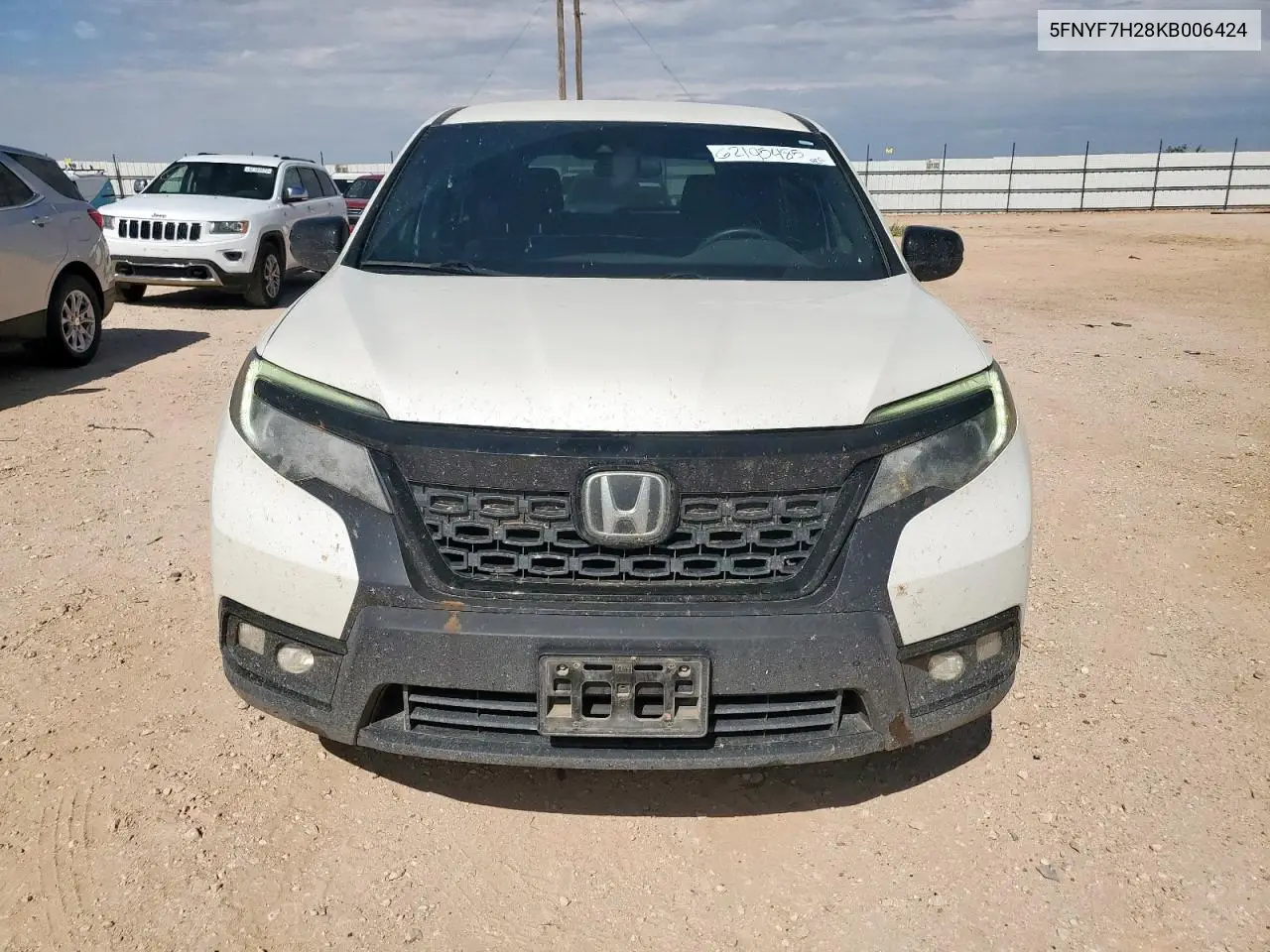 2019 Honda Passport Sport VIN: 5FNYF7H28KB006424 Lot: 62195485