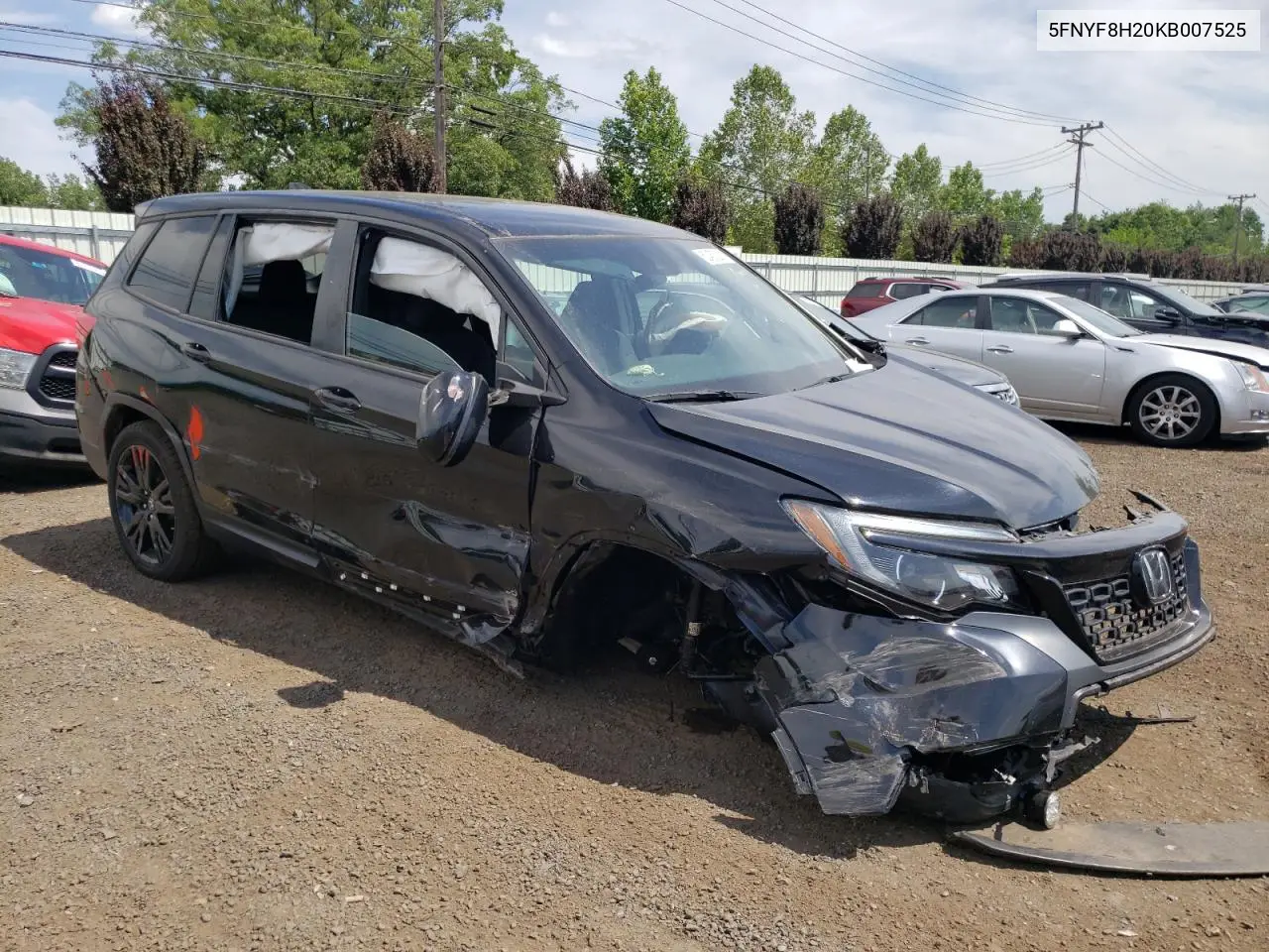 2019 Honda Passport Sport VIN: 5FNYF8H20KB007525 Lot: 62453225