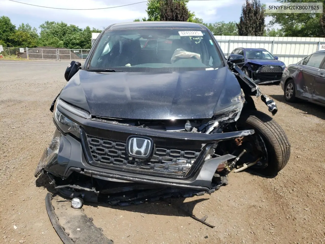 2019 Honda Passport Sport VIN: 5FNYF8H20KB007525 Lot: 62453225