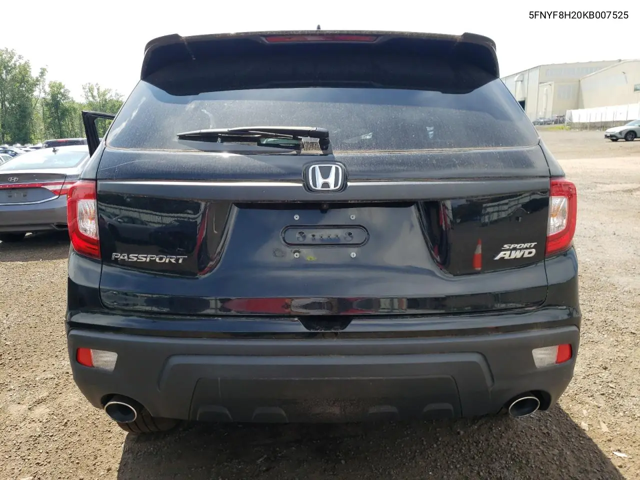 2019 Honda Passport Sport VIN: 5FNYF8H20KB007525 Lot: 62453225